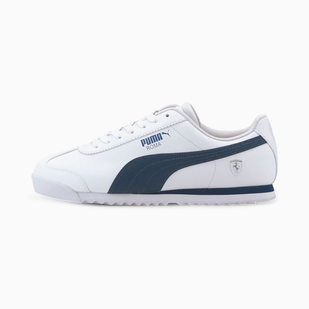 Puma Scuderia Ferrari Style Roma Férfi Motorsport Cipő - Fehér ( Hungary - PROKY7815 )